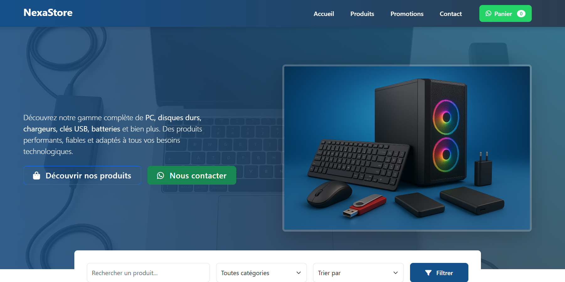 NexaStore - Boutique PC